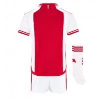 Dětský fotbalový dres Ajax 2023-24 Domácí Krátký Rukáv (+ trenýrky)